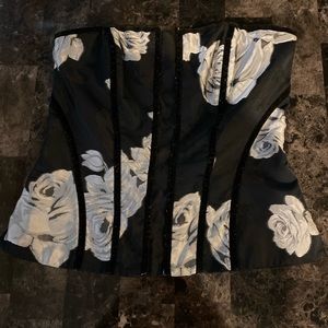 White House Black Market Corset Style Top